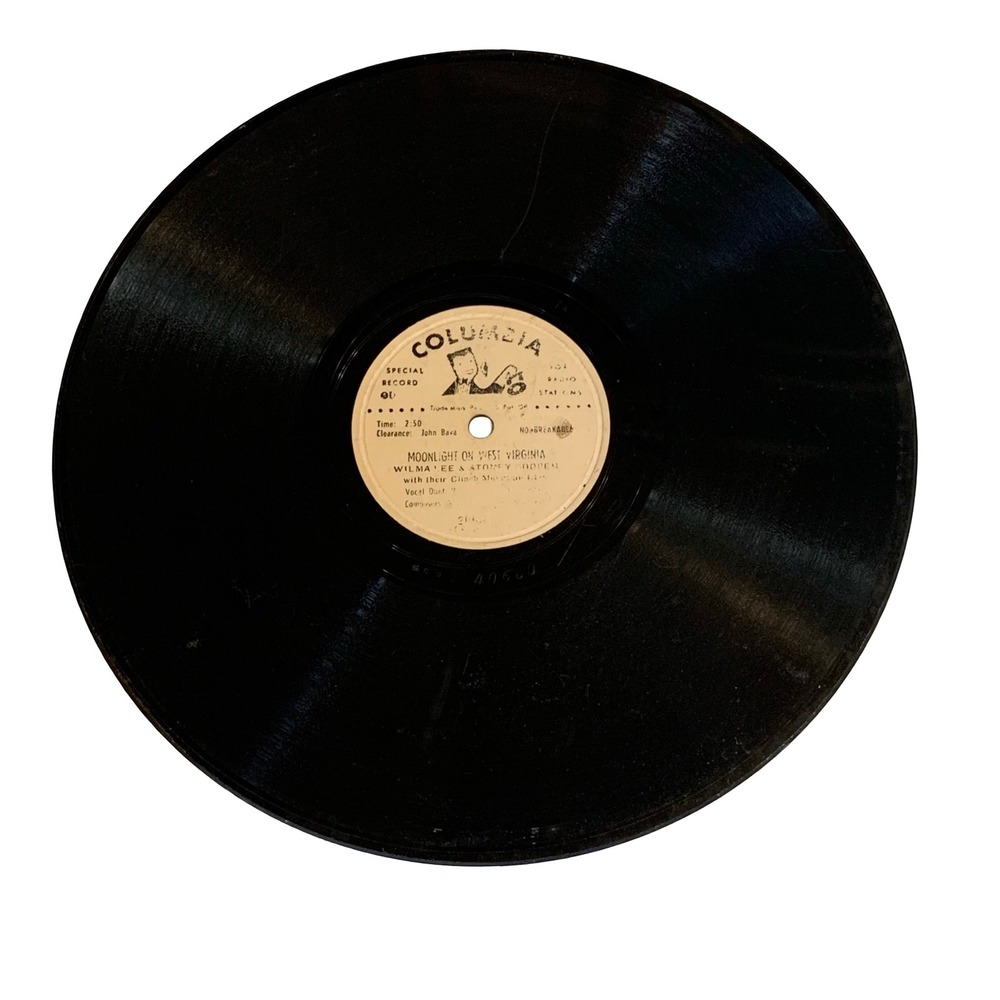 Wilma Lee & Stoney Cooper Moonlight on West Virginia Columbia 78 RPM Promo 40680